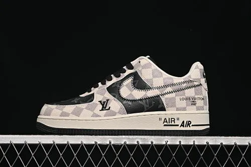 All categories Nk Air Force 1 Air Force series Nk Air Force 1 Low Air Force low-top Nike Air Force 1'07 Low LV joint plaid matte gray Air Force 1 low-top casual sneakers SC0601-562